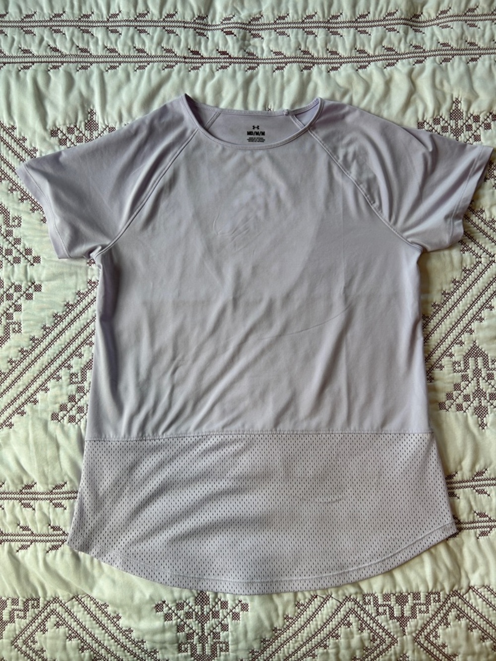 Under Armour Women's Breathlux Tee Light Lavender Short Sleeve Performance Top